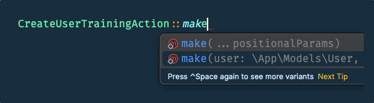 Screenshot demonstrating double autocompletion in PhpStorm