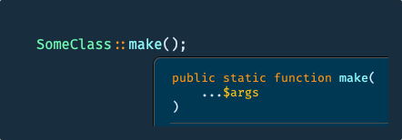 Screenshot demonstrating missing autocompletion in PhpStorm